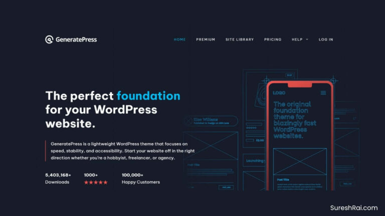 GeneratePress Home Page